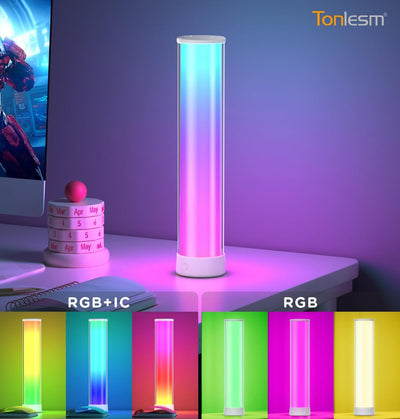Lámpara mesa RGB LED inalámbrica 12.59pulg 1500lm control remoto