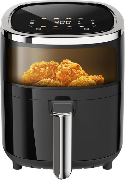 Freidora aire compacta 9en1 con 12 preajustes 4qt