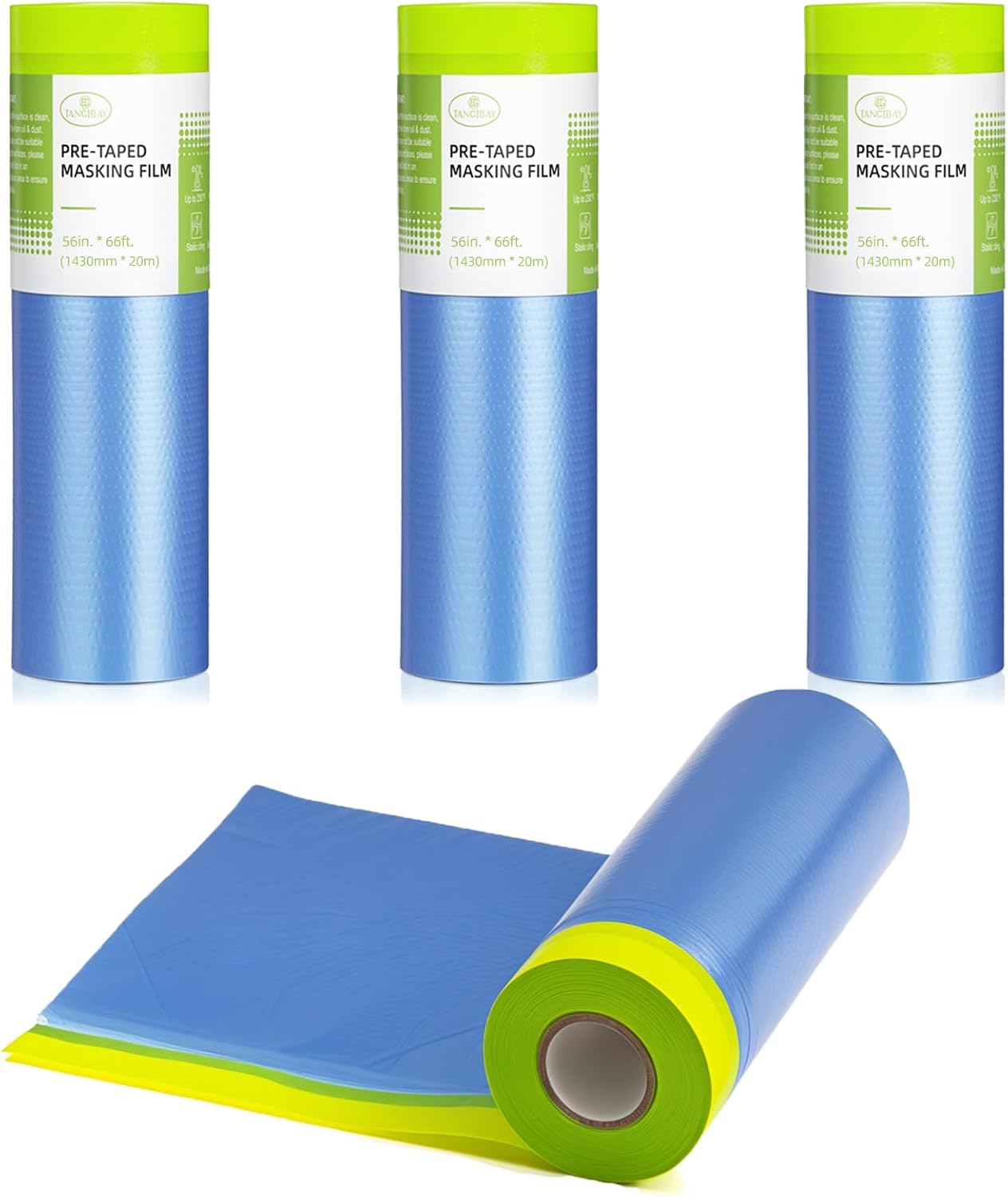Película adhesiva precintada 56x66ft 4 rollos