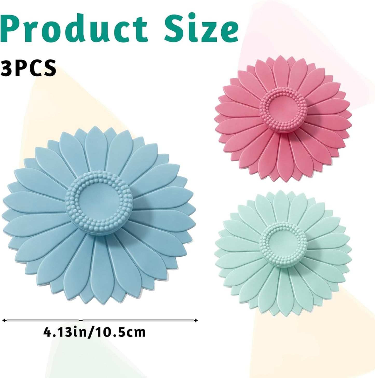 Fundas de silicona de girasol para tazas de té y café con tapas flexibles sin insectos