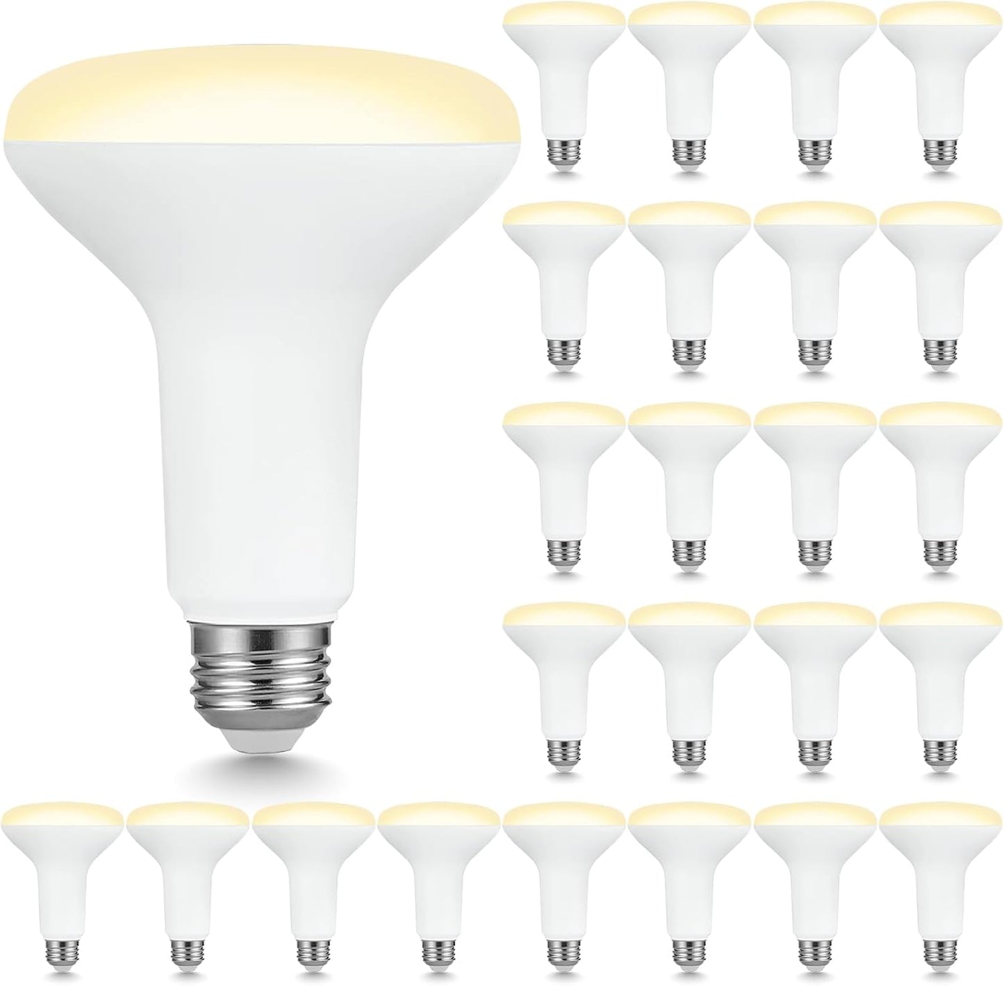 Pack 24 Bombillas LED BR30 E26 Blanco Suave