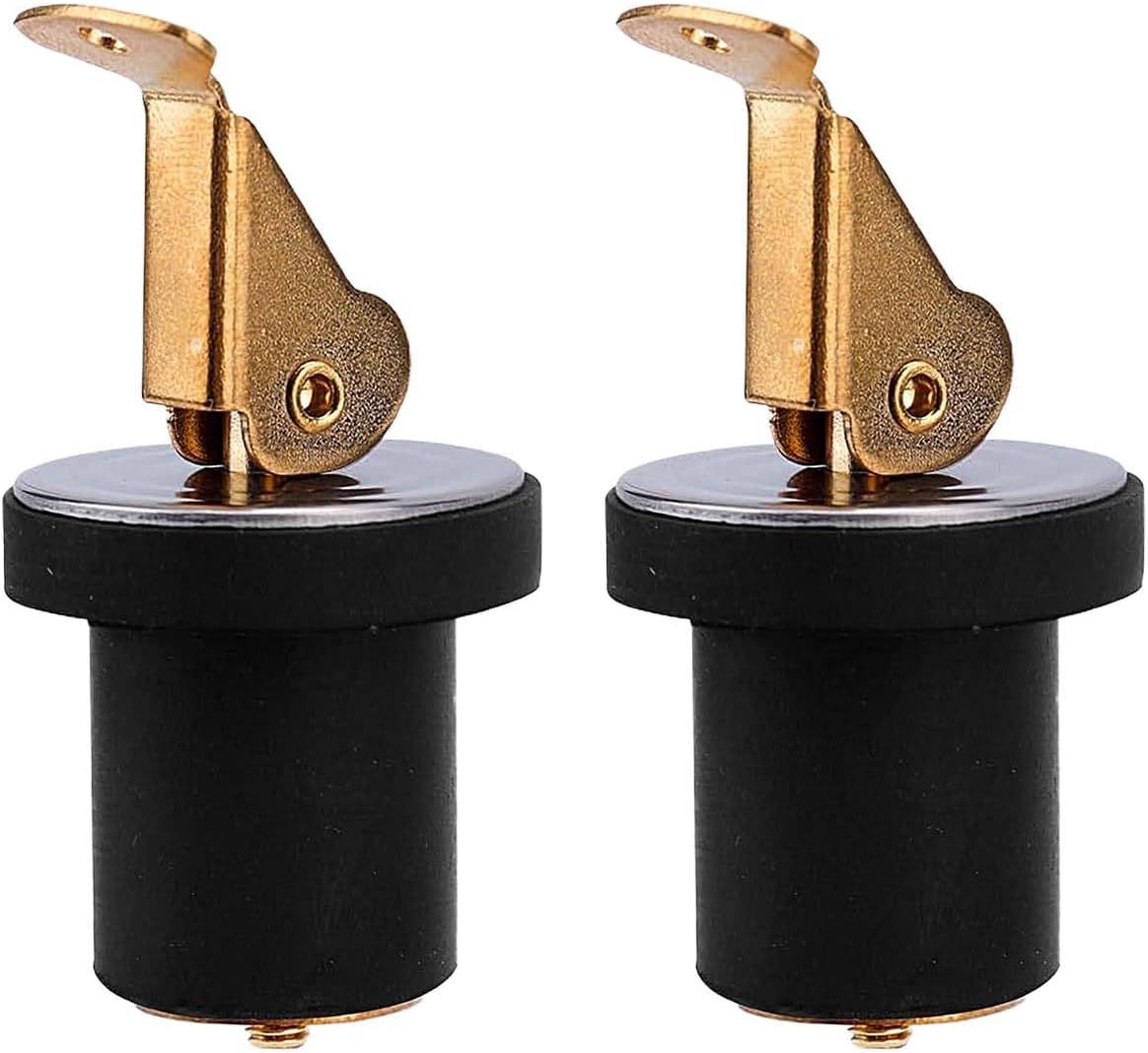 Tapones drenaje latón para kayak yate pesca 5/8pulg