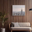 Panel pared madera listones acústicos nogal acabado premium