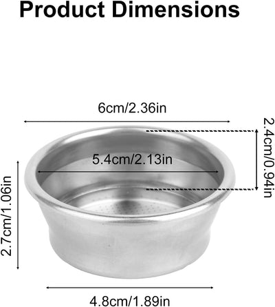 Cesta filtro café doble pared comp Breville Serie 8