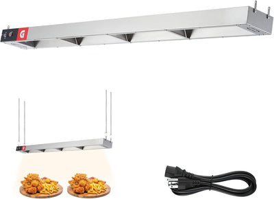 Lámpara calor para comida acero inox 60 pulg 1500W
