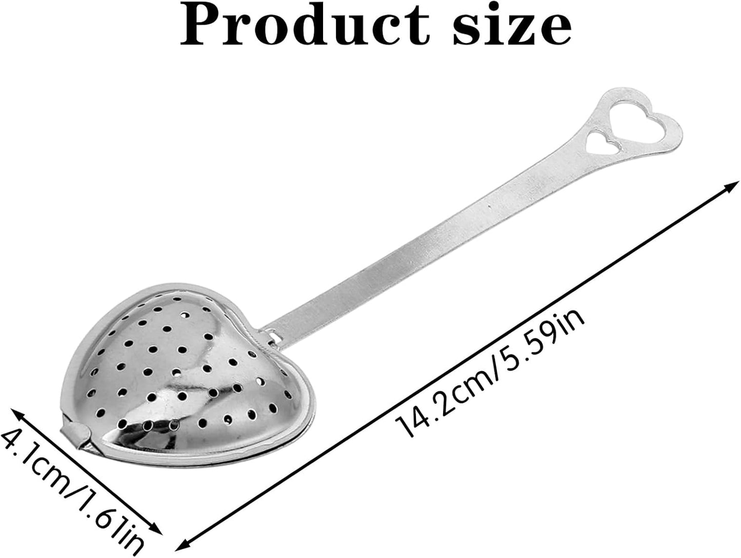 Cucharas para infusora de té de acero inoxidable con filtro difusor