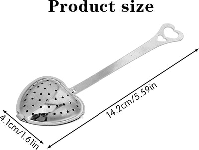 Cucharas para infusora de té de acero inoxidable con filtro difusor
