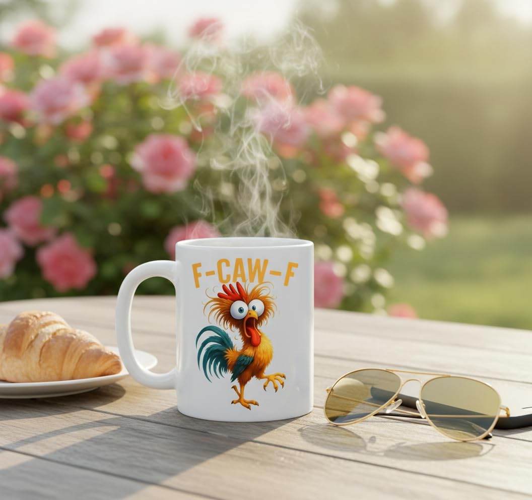 Taza cerámica de pollo 11oz para hombres y mujeres