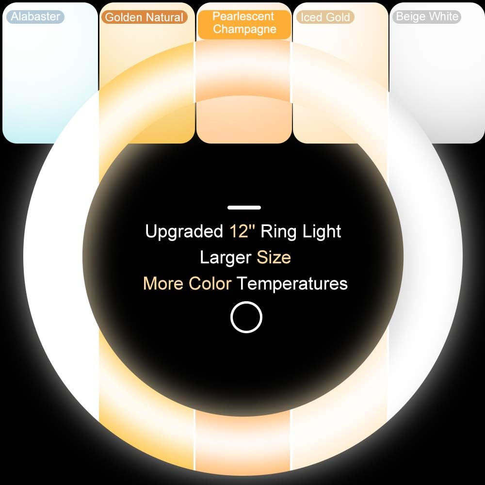 Luz anillo 12pulg soporte trípode foto y video