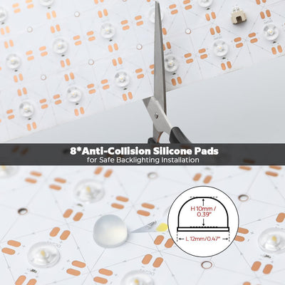 Hoja LED flexible para mármol translúcido 6000K 4 pzas