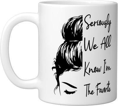 Taza Cerámica para Hermanos Favoritos Blanco