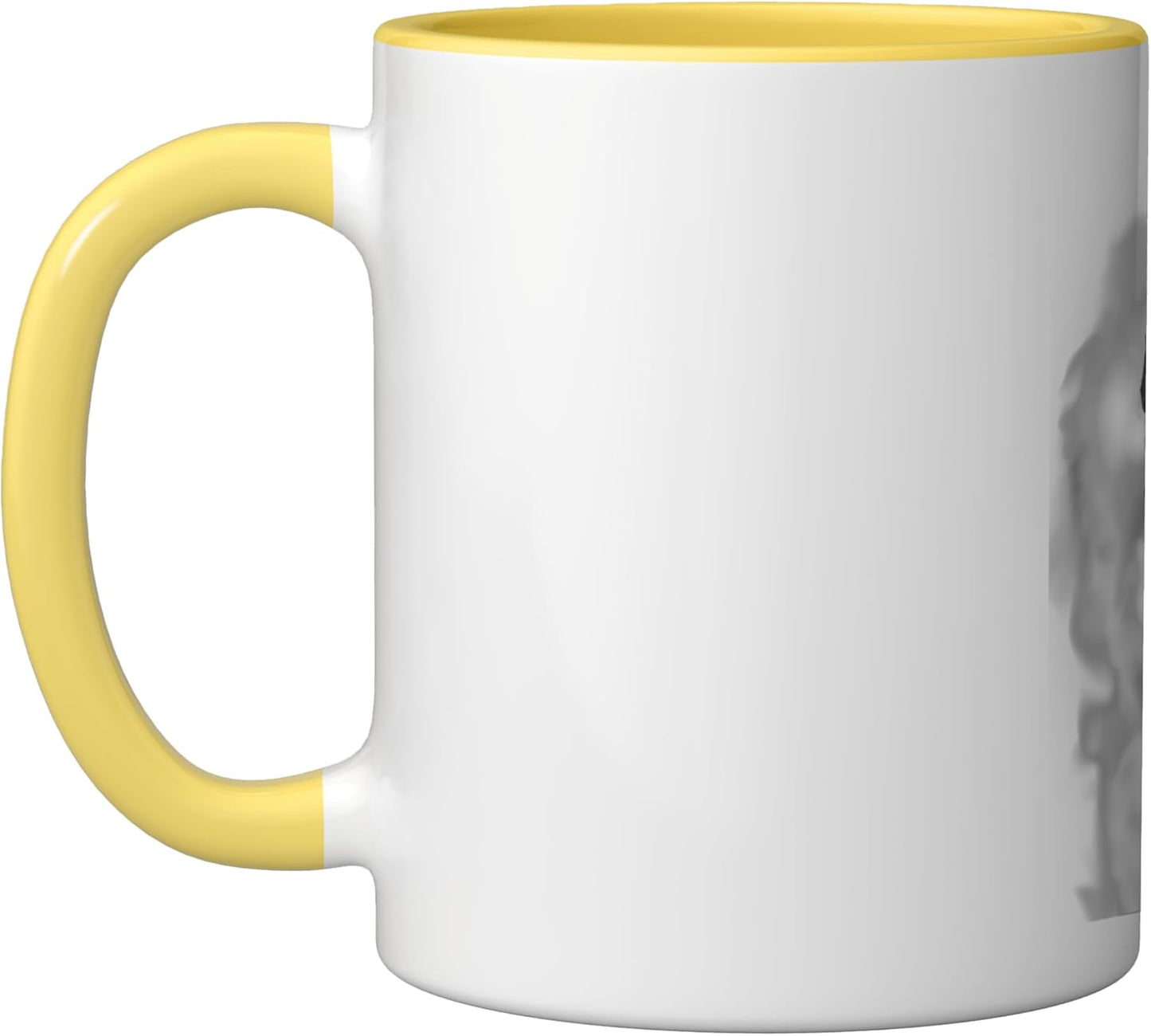 Taza Cerámica Cara Fantasma Día del Padre Amarillo/Blanco