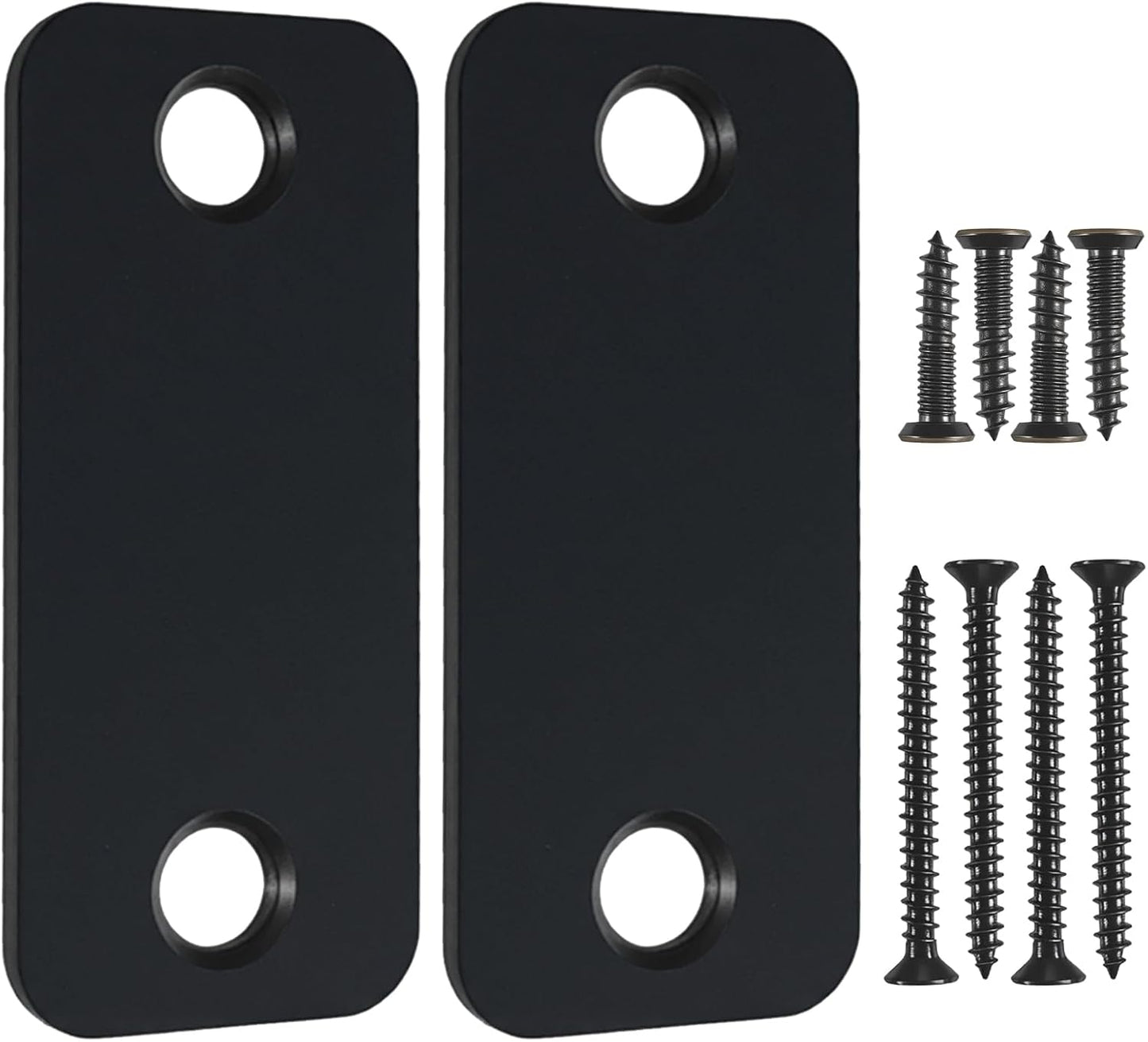 Placas cubierta orificio puerta 1x2-1/4 pulg acero inox