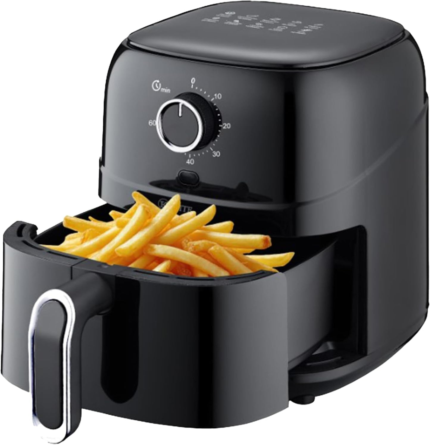 Freidora de aire mecánica Kitchen Elite de 2.5 cuartos de galón con control de temperatura y temporizador