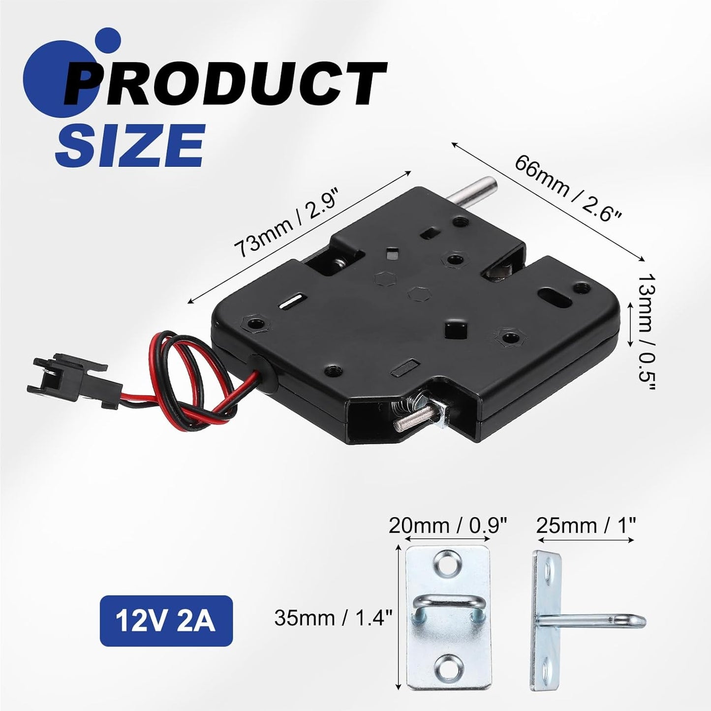Cerradura electrónica solenoide DC 12V para gabinete y cajones