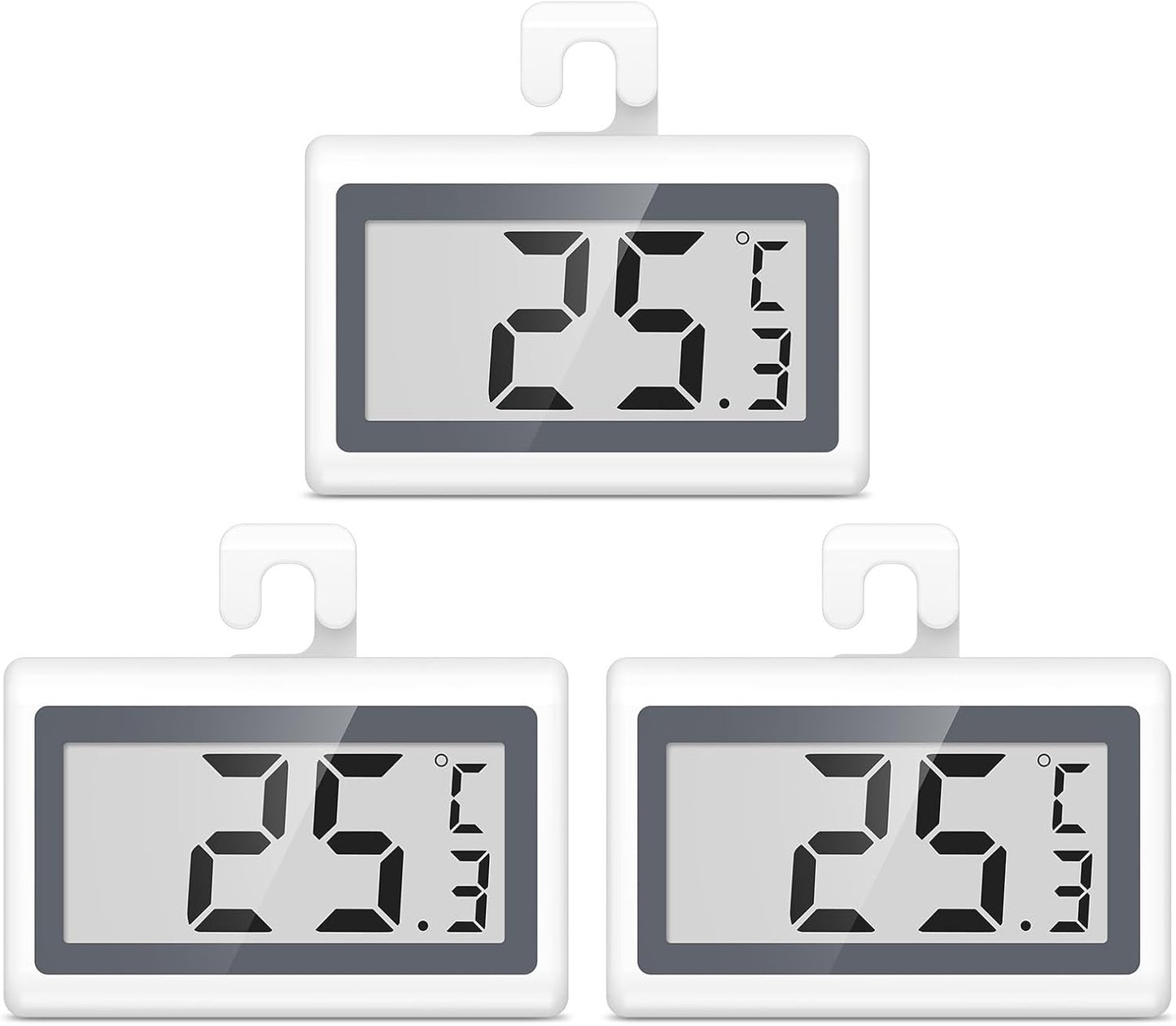 Termómetro digital para refrigerador con pantalla LCD y alerta de baja temperatura