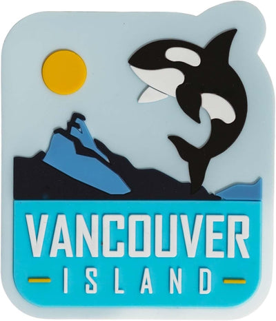 Imán para refrigerador de PVC Vancouver Island y Canadá