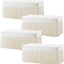 4 Manteles Elastano Marfil 6ft Ajustables Bodas Fiestas