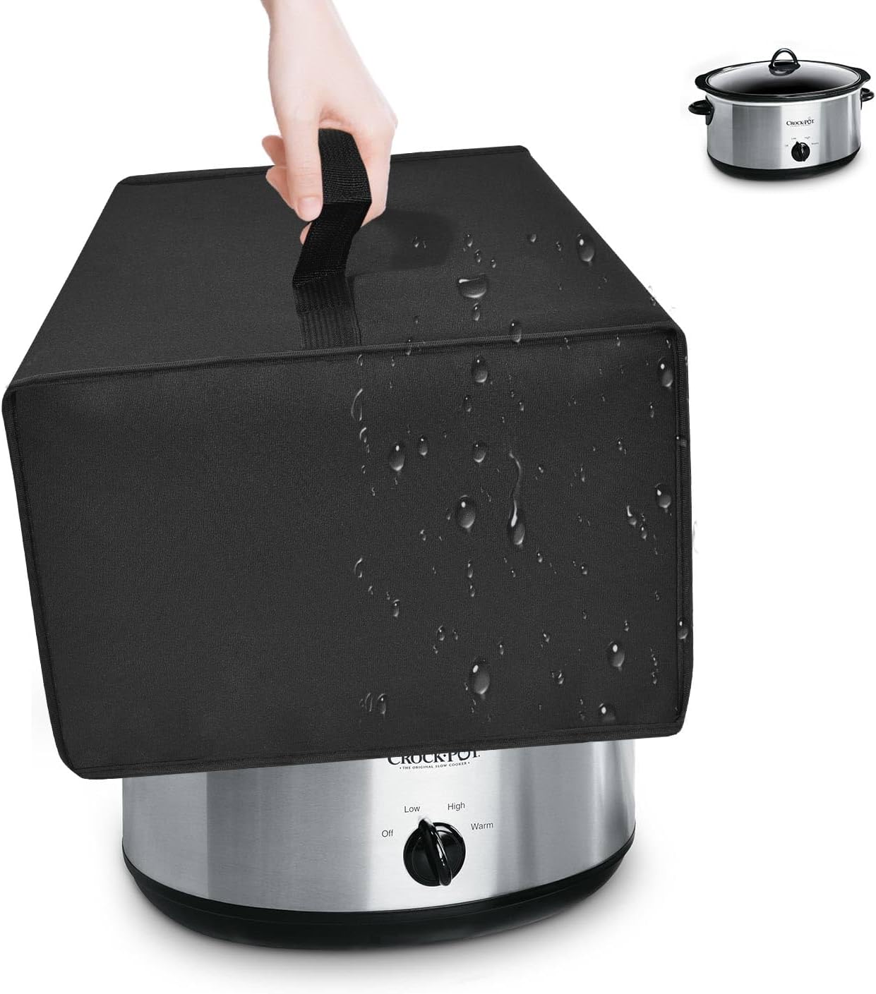 Cubierta para olla cocción lenta comp 7qt resistente al calor