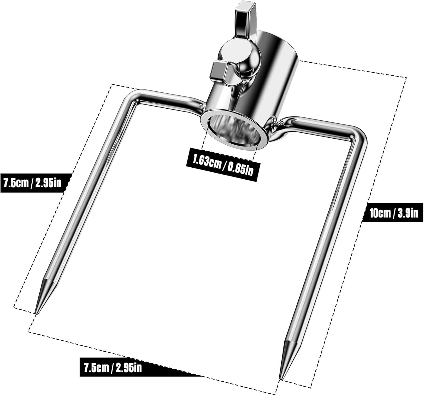Tenedores asador universal 2 y 1 pza doble cara