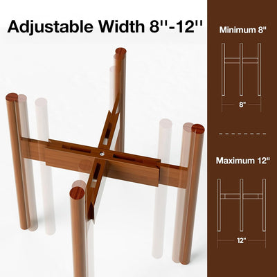 Soporte ajustable para plantas 8-12 pulgadas bambú moderno