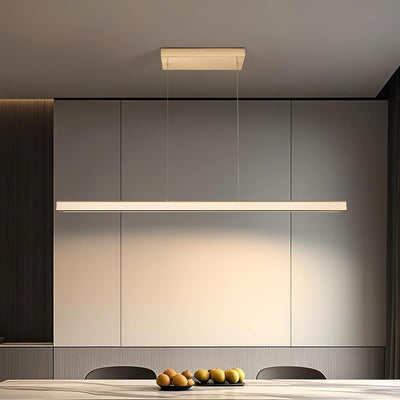 Lámpara comedor moderna 47pulg control remoto dorada 33W