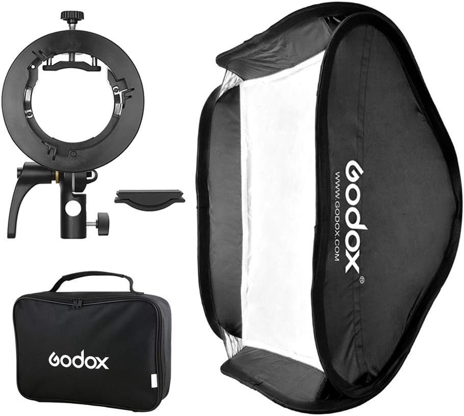 Difusor softbox plegable 31x31pulg con soporte S para V1 AD200Pro