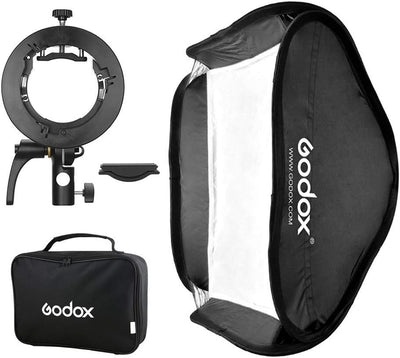 Difusor softbox plegable 31x31pulg con soporte S para V1 AD200Pro