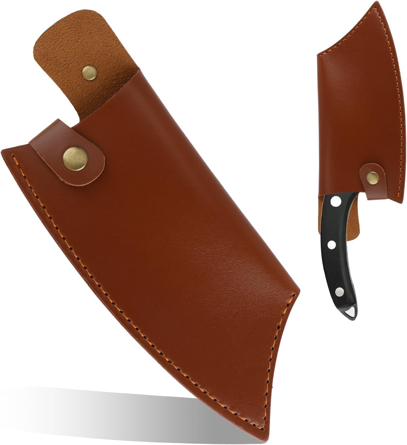 Funda cuero sintético para cuchillos chef y camping
