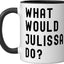 Taza cerámica What Would Julissa Do? Negro/Blanco
