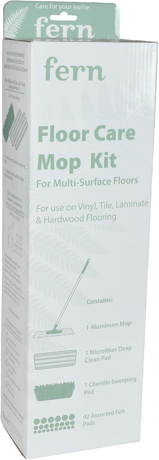 Kit trapeador 48pulg microfibra chenilla 42 fieltro