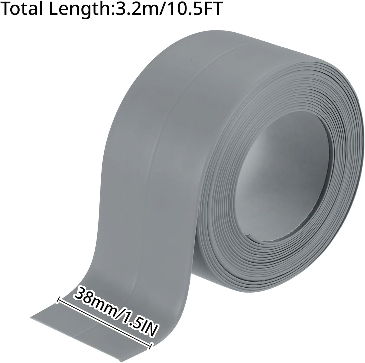 3 rollos cinta calafateo autoadhesiva impermeable gris