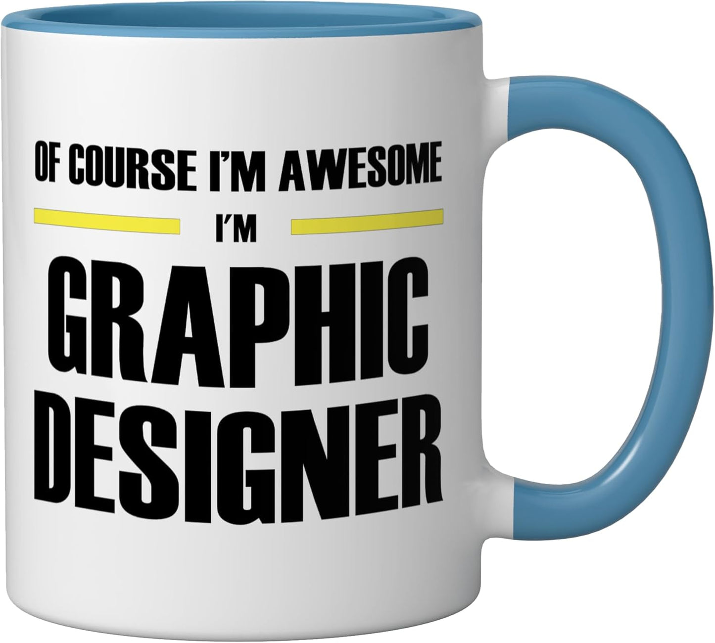Taza Cerámica Diseño Gráfico Azul/Blanco