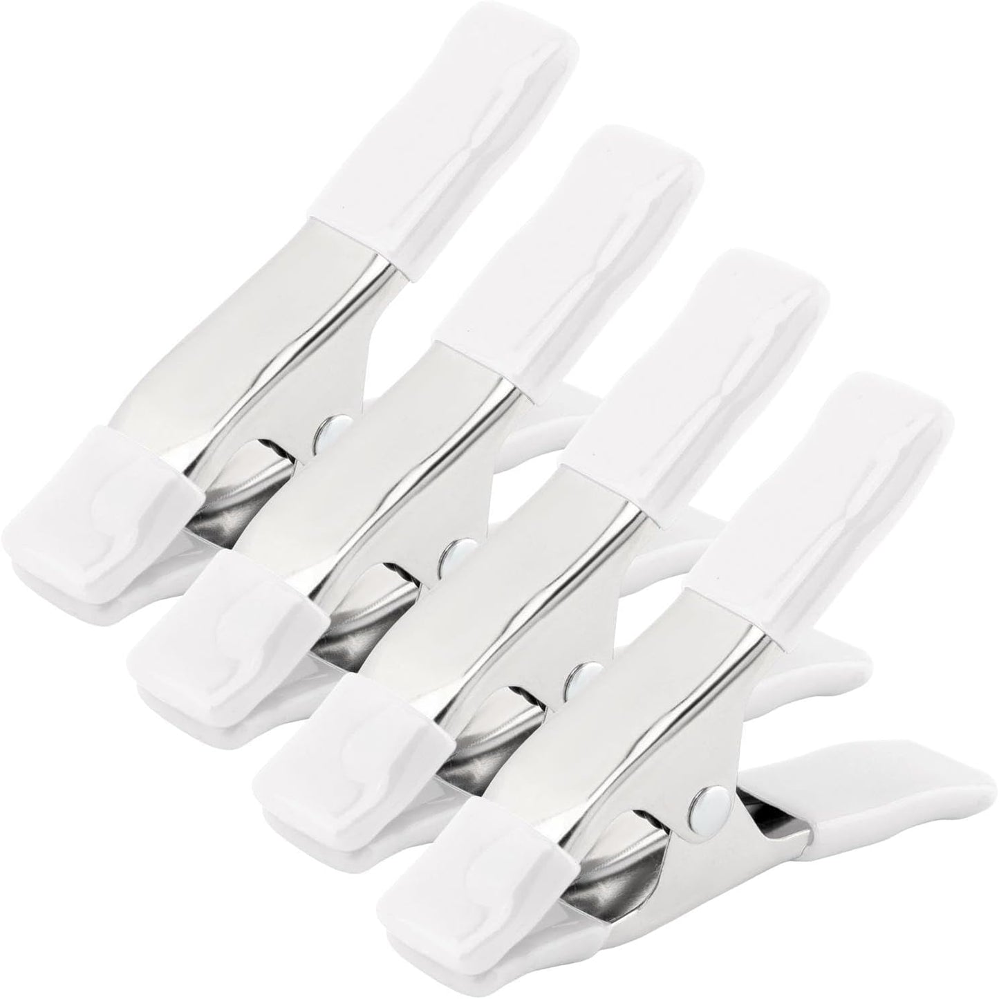 4 Abrazaderas Resorte Metal Goma para Madera Bricolaje