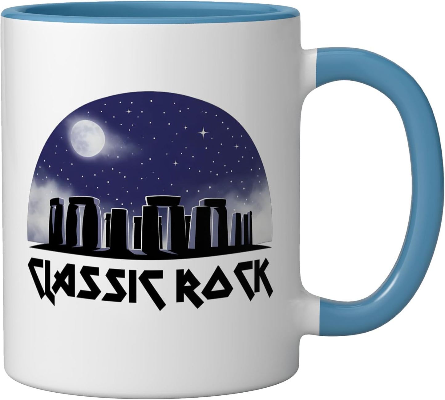 Taza Cerámica Azul/Blanco