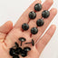 100 Tachuelas Metálicas Decorativas Negro 0.5pulg
