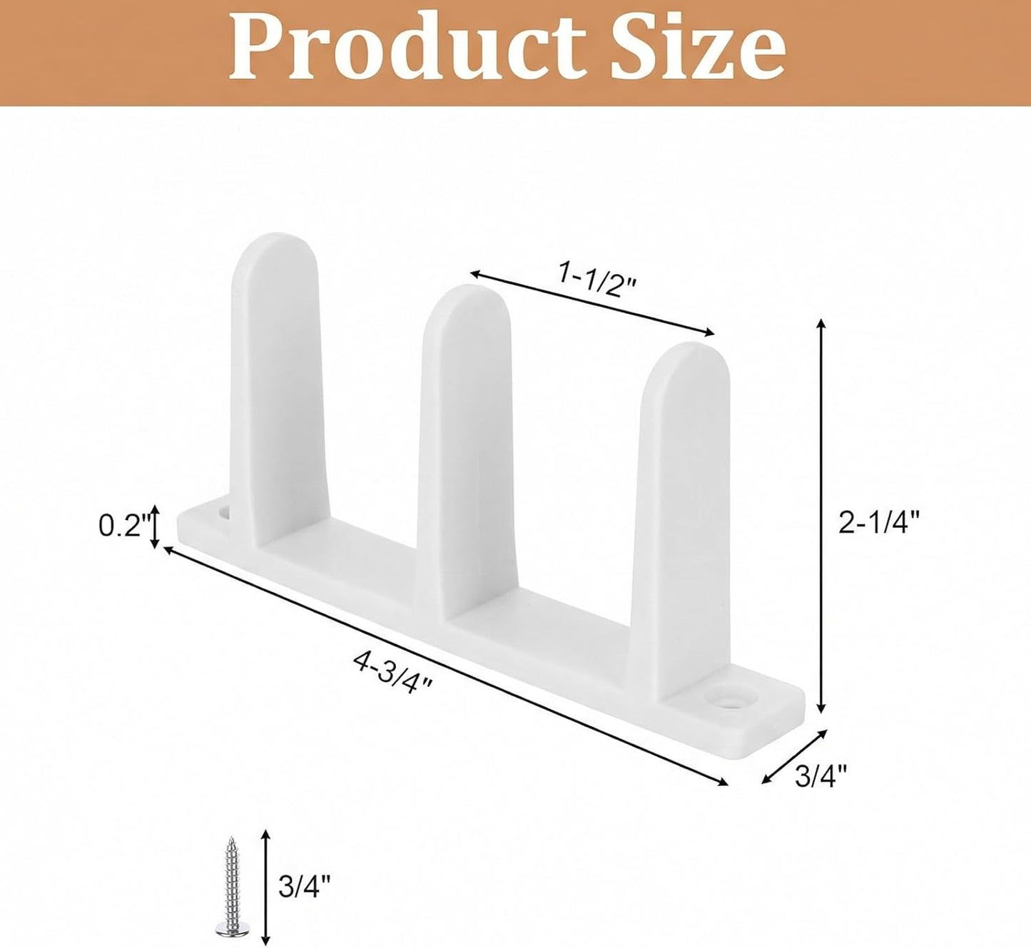 Kit 4 Guías Suelo Puerta Corrediza Armario ABS Universal