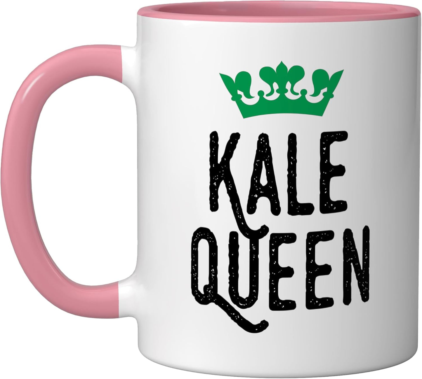 Taza Cerámica Vegana Humor Rosa/Blanco
