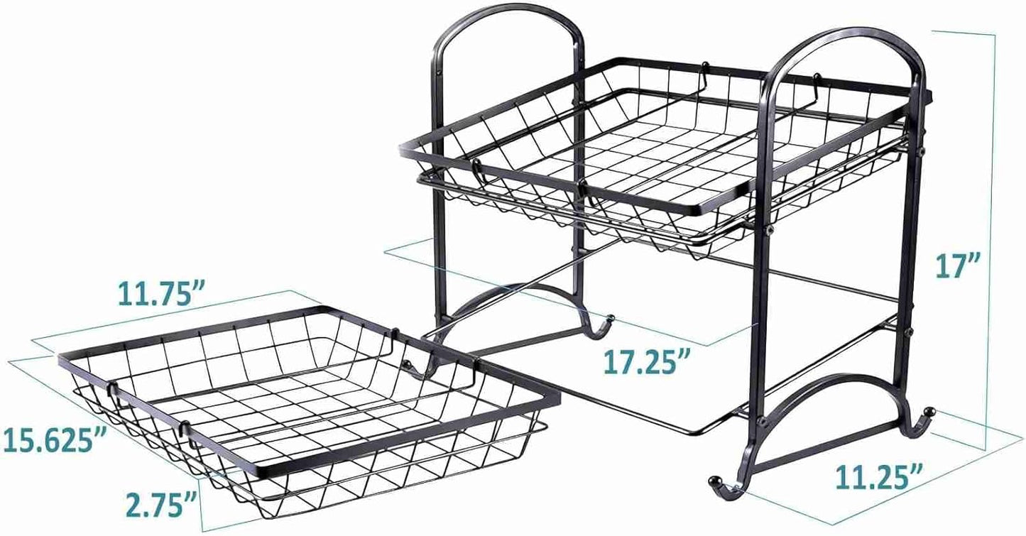 Estante apilable para dulces y aperitivos multifuncional