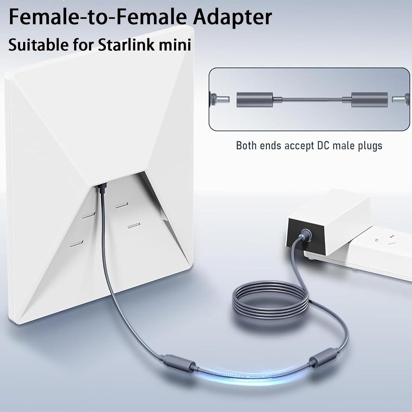 Conector CC mini hembra a hembra impermeable Starlink