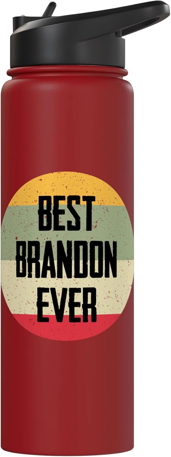 Botella agua acero inox aislada Best Brandon Ever