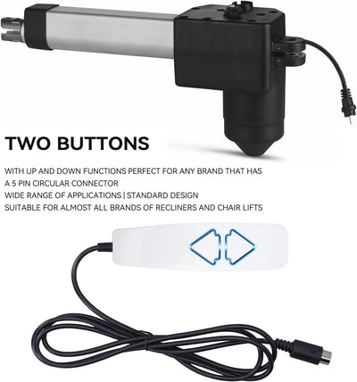 Control remoto silla elevadora 2 botones enchufe 5 pines