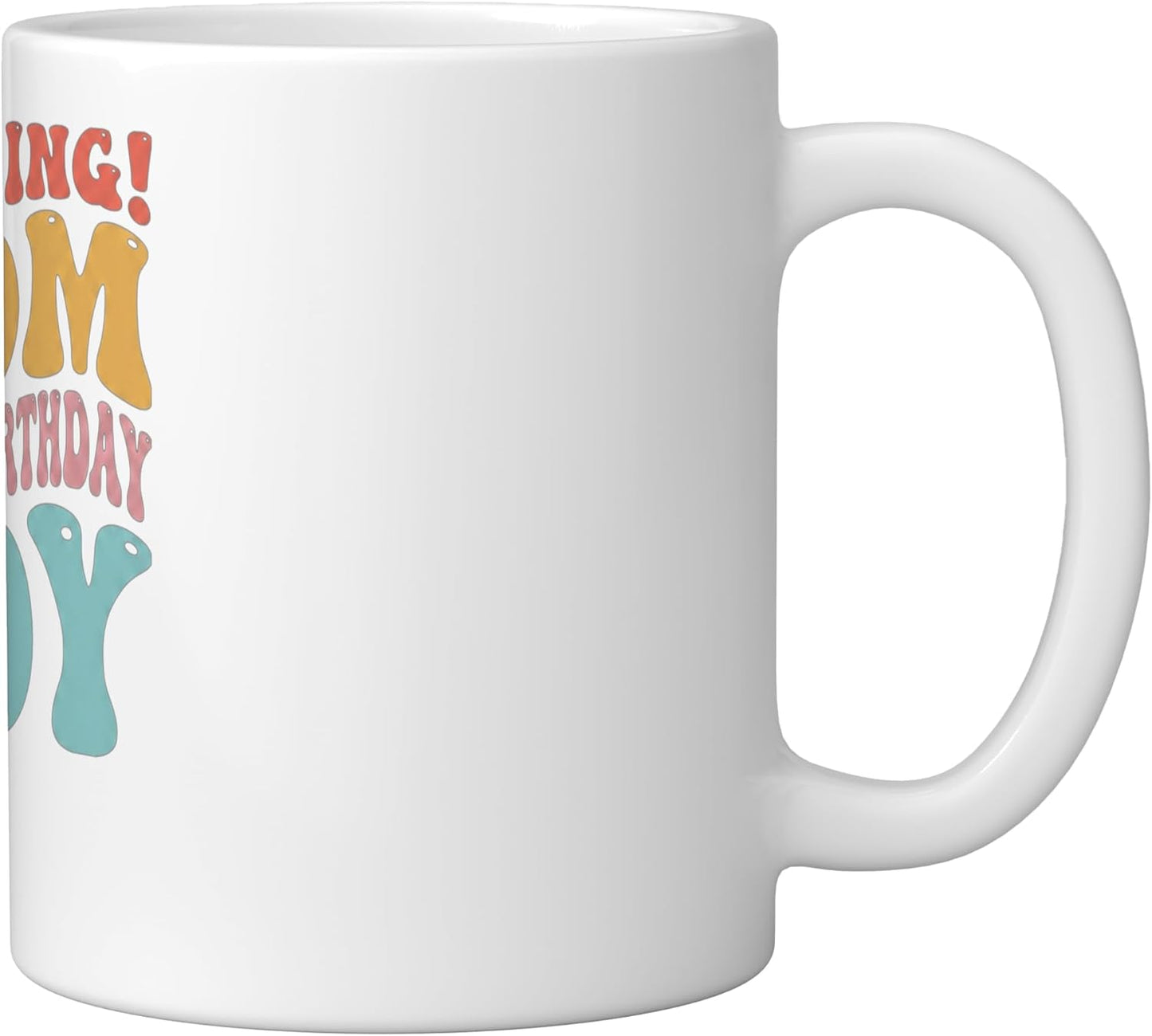 Taza Cerámica Familia Cumpleaños Niño Blanco