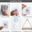 Ganchos adhesivos transparentes 15lb para baño cocina oficina