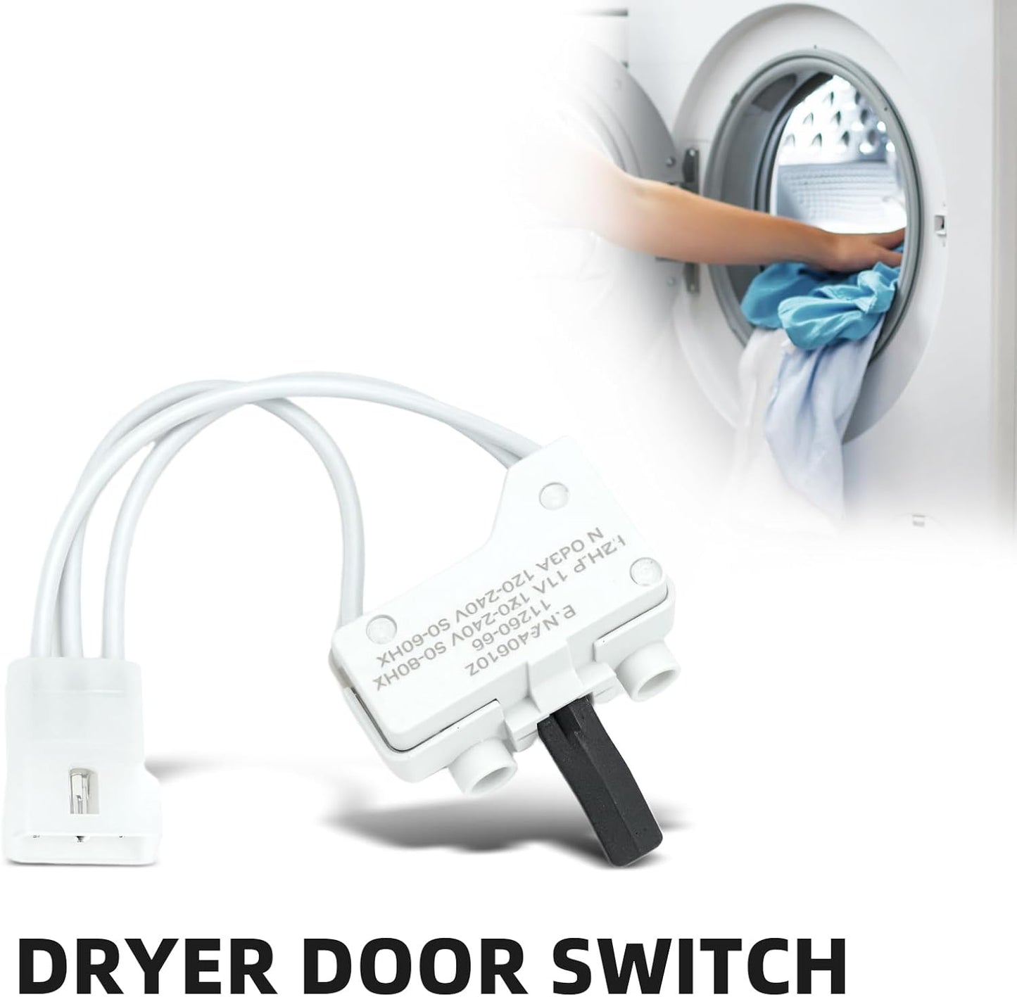Interruptor puerta secadora comp Whirlpool