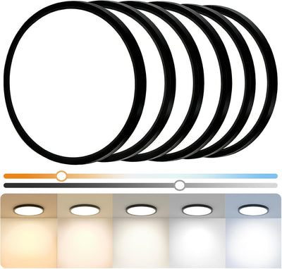 Lámpara LED ajustable 12pulg 2700K-6500K para pasillo y armario