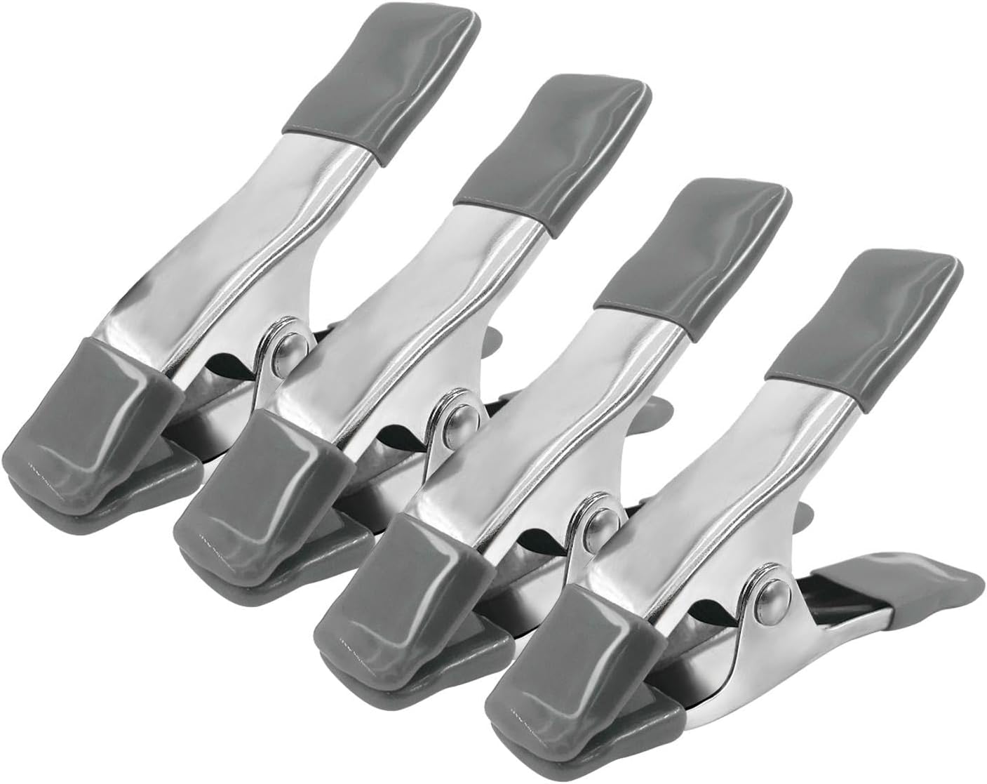 4 Abrazaderas Resorte Metal Goma para Madera