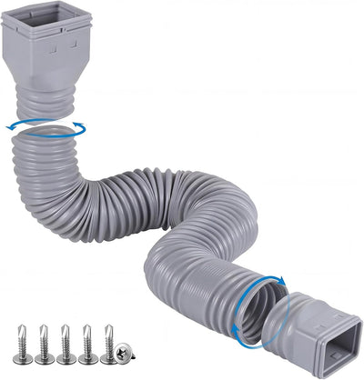 Extensión flexible bajante canalón drenaje agua lluvia