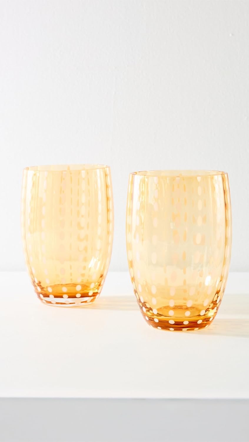 Set 2 Vasos Perle Zafferano Mujer