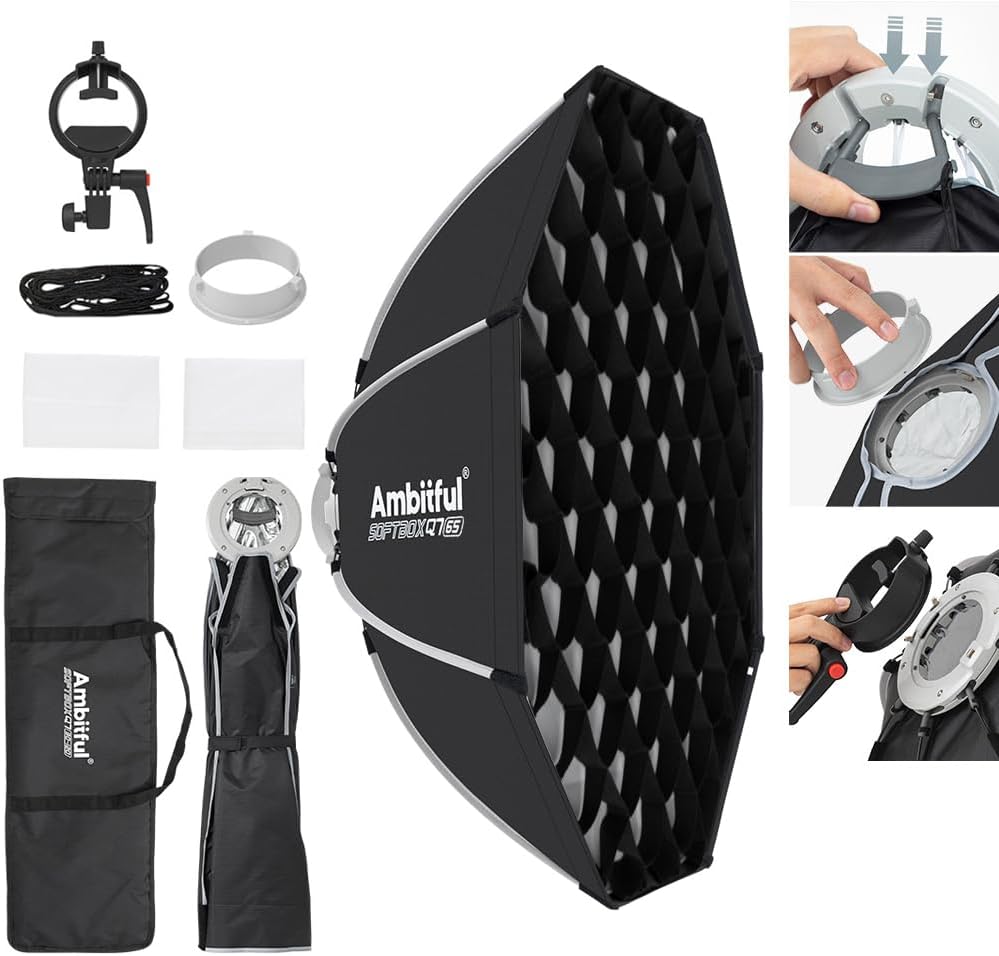 Softbox 21.6pulg con soporte Bowens para luces CB60 SL60